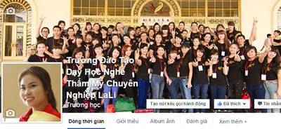 facebook Trường Thẩm Mỹ LaLi