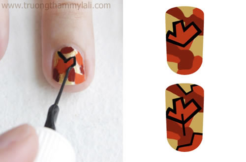Tự Vẽ Móng Nail Lưu Giữ Mùa Thu Trên Móng Tay Xinh03